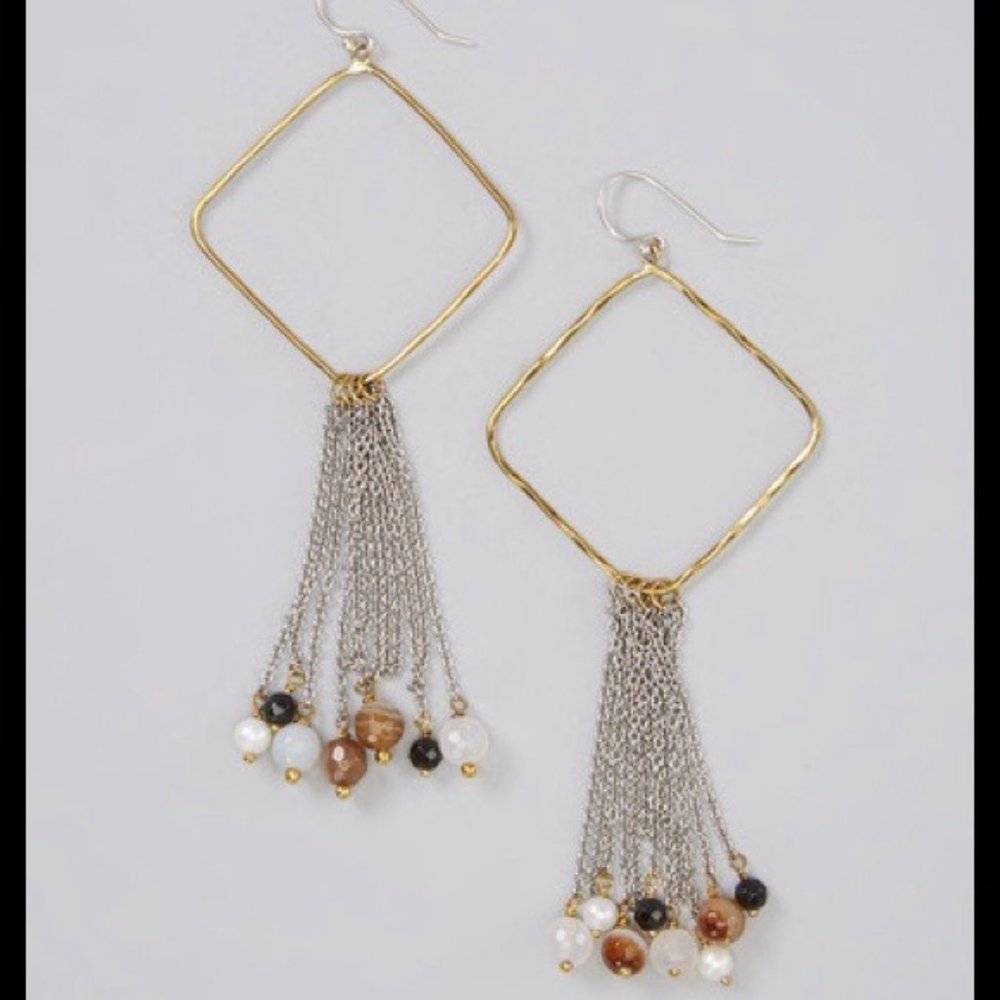 Zara Fringe, Dangle Earrings